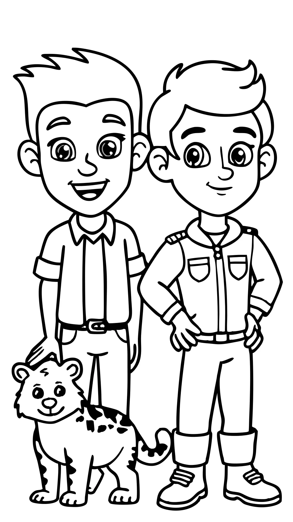 wild kratts coloring pages